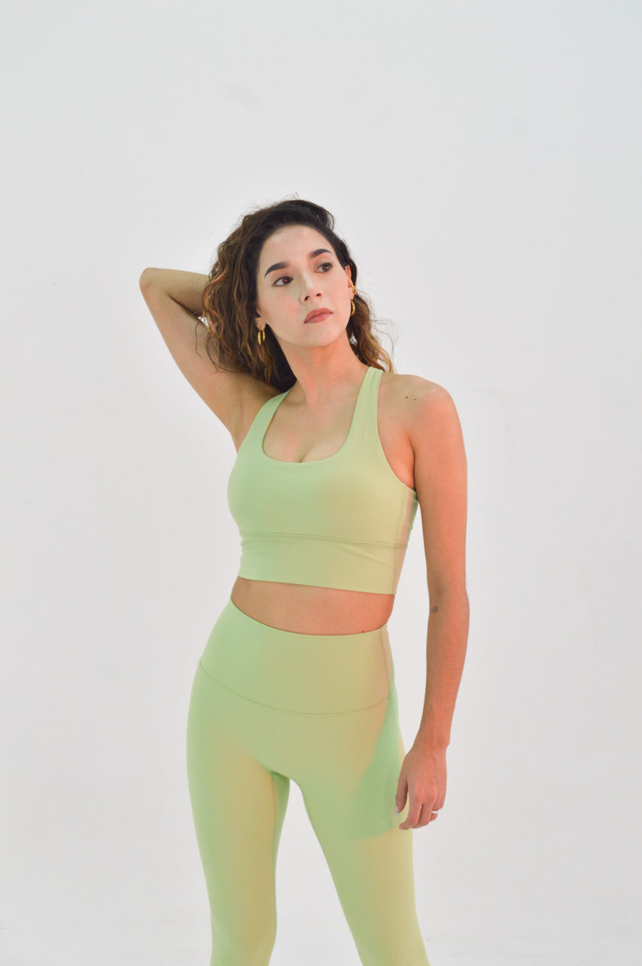 Labyrinth Green Tea Sport Bra