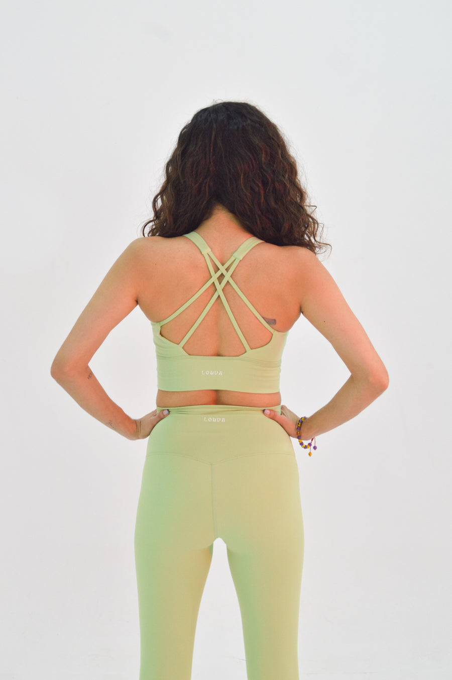 Labyrinth Green Tea Sport Bra