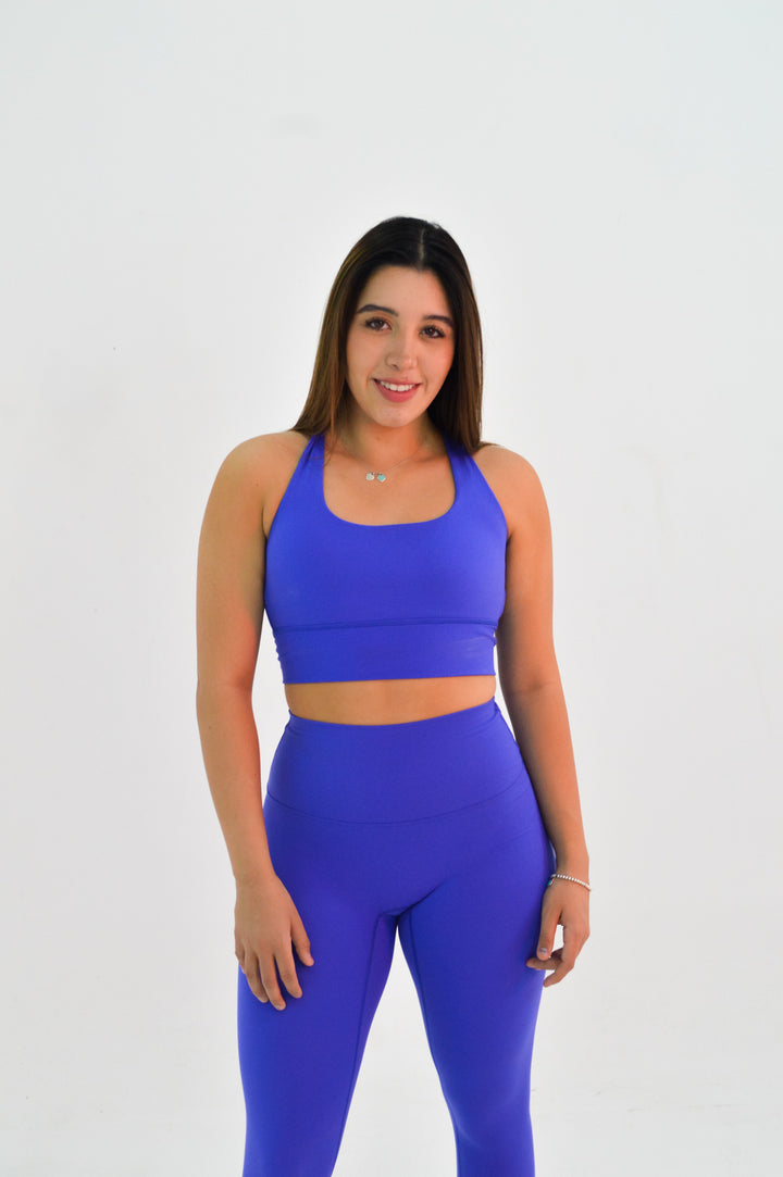 Labyrinth Electric Blue Sport Bra