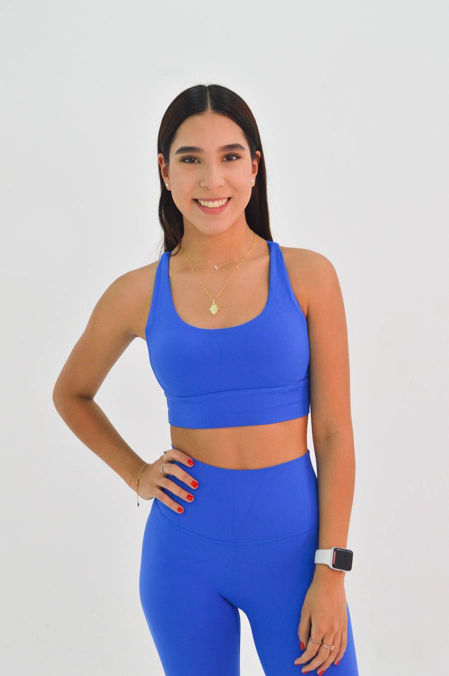 Incógnito Blue Sport Bra