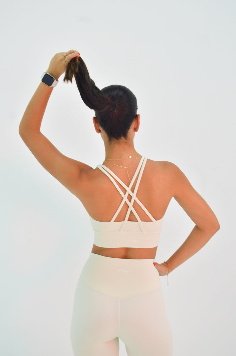 Incógnito Pearl White Sport Bra