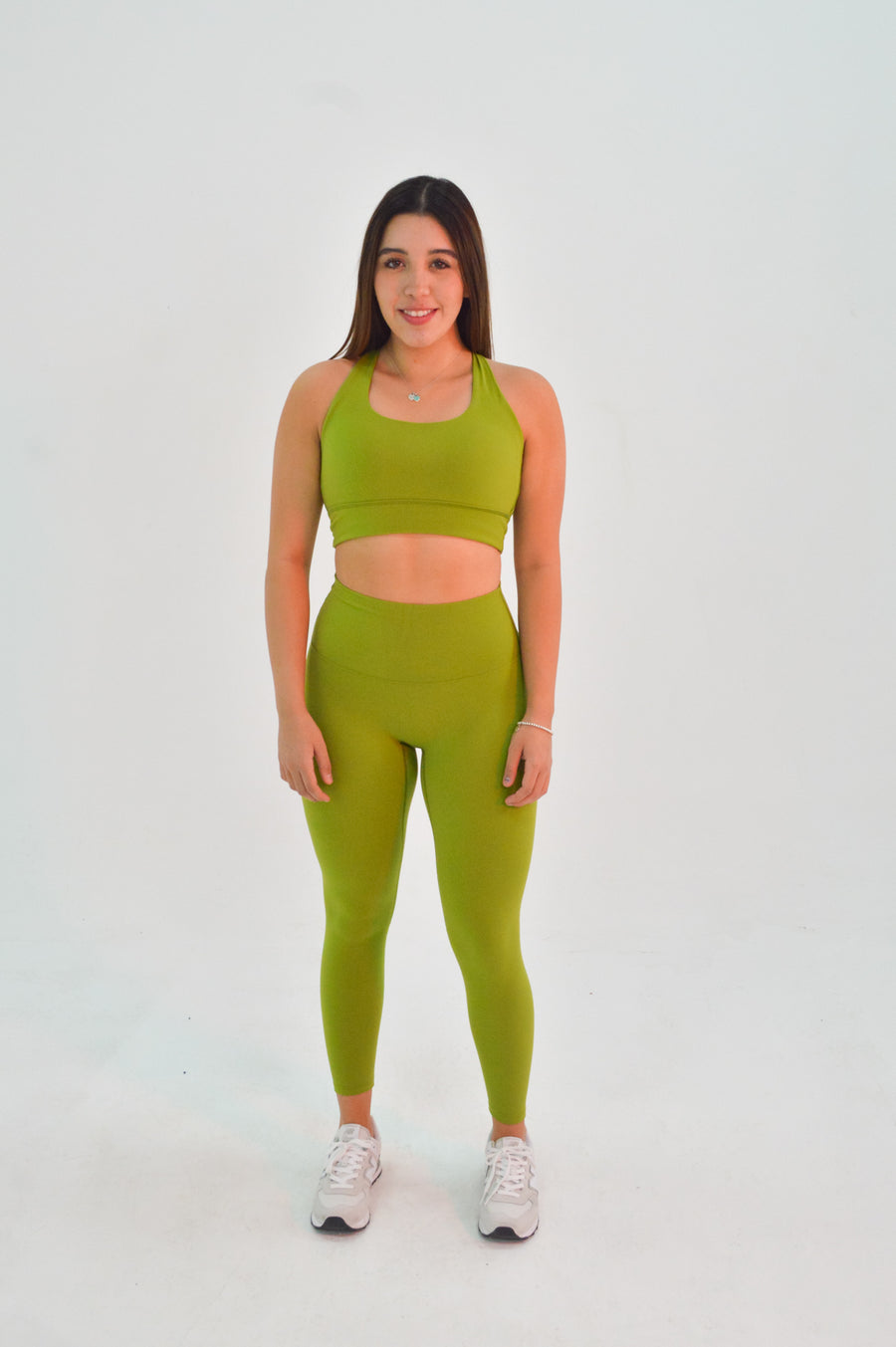 Labyrinth Pickled Pepper Green Sport Bra