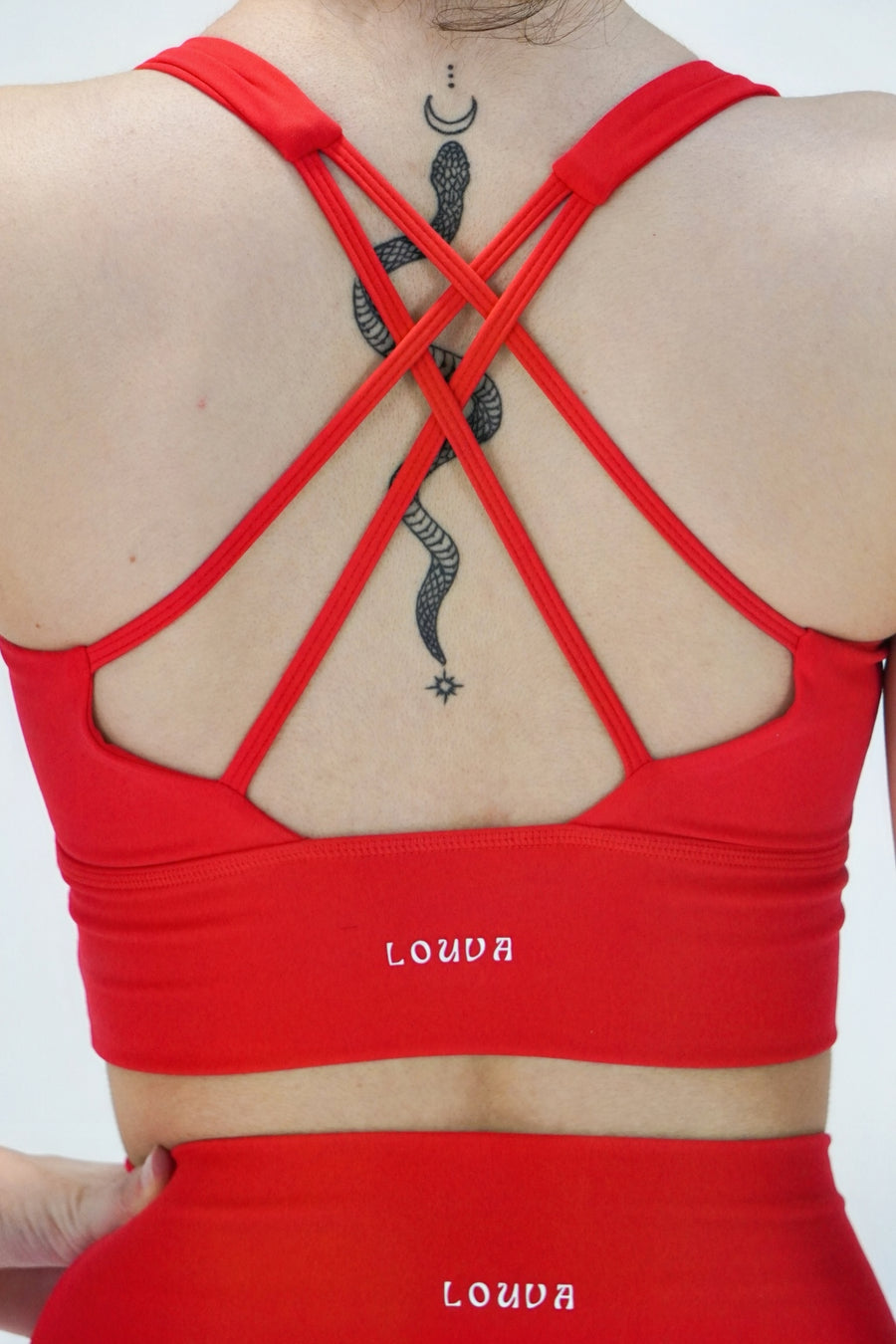 Labyrinth Goddess Red Sport Bra