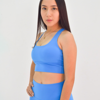 Labyrinth Vivid Sky Blue Sport Bra