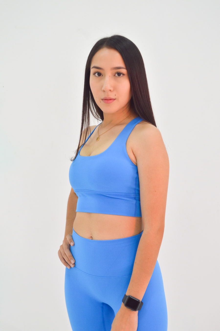 Labyrinth Vivid Sky Blue Sport Bra