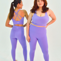 Labyrinth Wisteria Purple Sport Bra