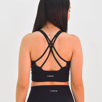 Labyrinth Black Sport Bra