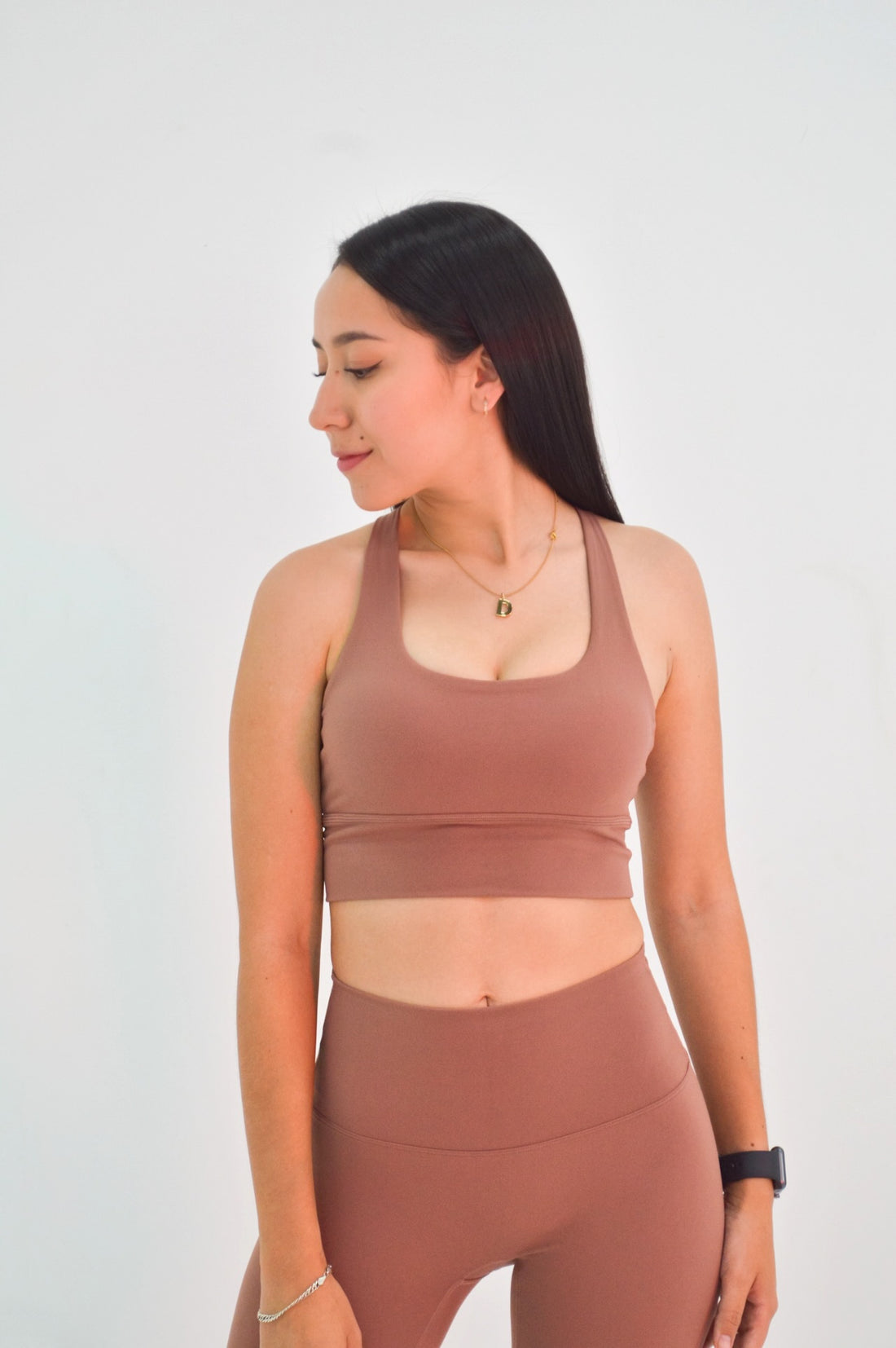 Labyrinth Coffee Sport Bra