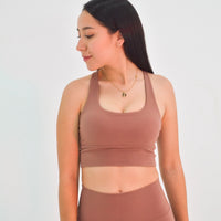 Labyrinth Coffee Sport Bra