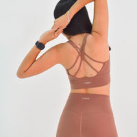 Labyrinth Coffee Sport Bra